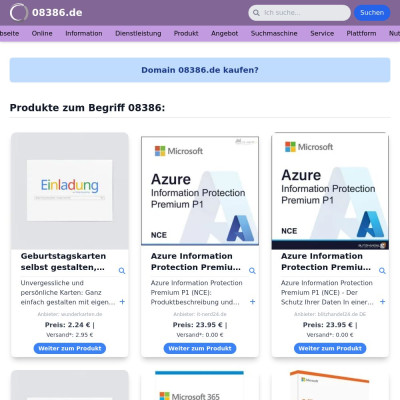 Screenshot 08386.de
