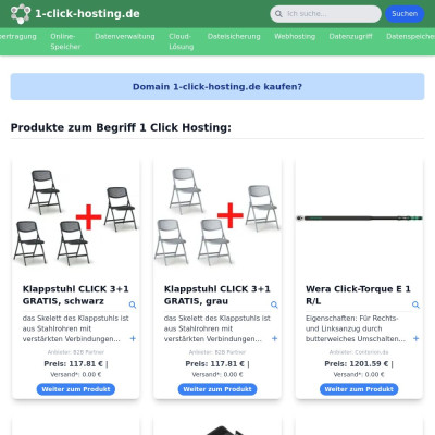 Screenshot 1-click-hosting.de