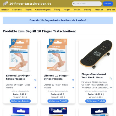 Screenshot 10-finger-tastschreiben.de
