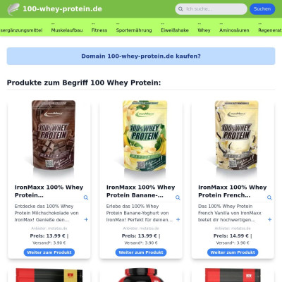 Screenshot 100-whey-protein.de