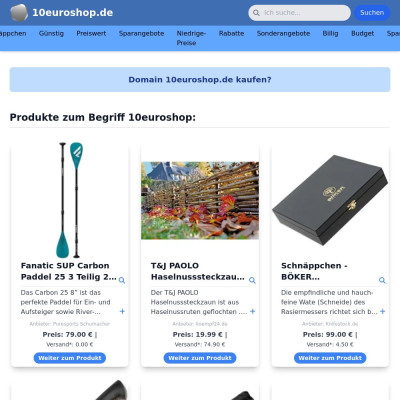 Screenshot 10euroshop.de