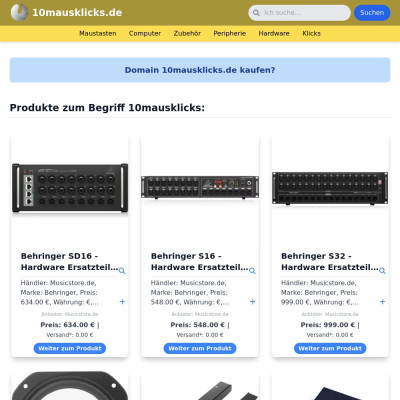 Screenshot 10mausklicks.de