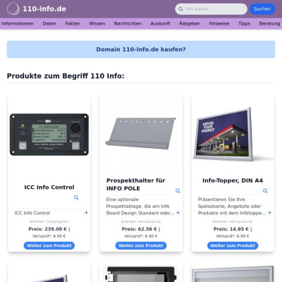 Screenshot 110-info.de