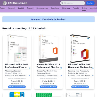 Screenshot 1234holsdir.de