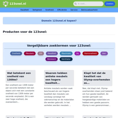 Screenshot 123snel.nl