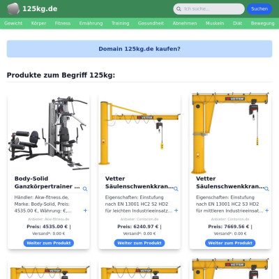 Screenshot 125kg.de