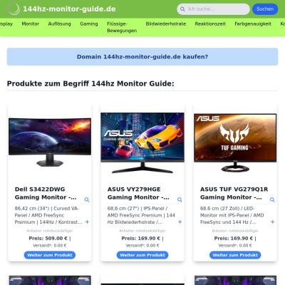 Screenshot 144hz-monitor-guide.de
