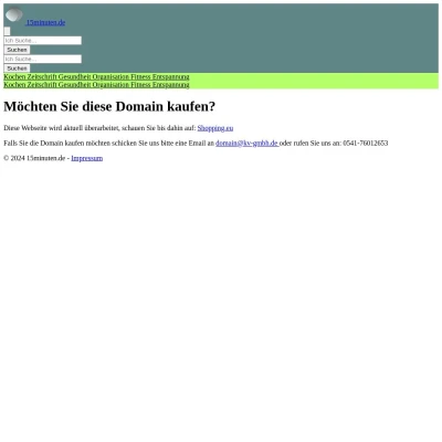 Screenshot 15minuten.de