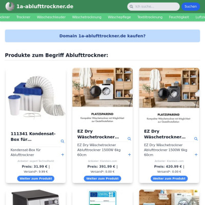 Screenshot 1a-ablufttrockner.de