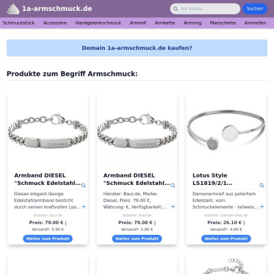 Screenshot 1a-armschmuck.de