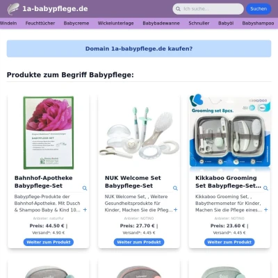 Screenshot 1a-babypflege.de