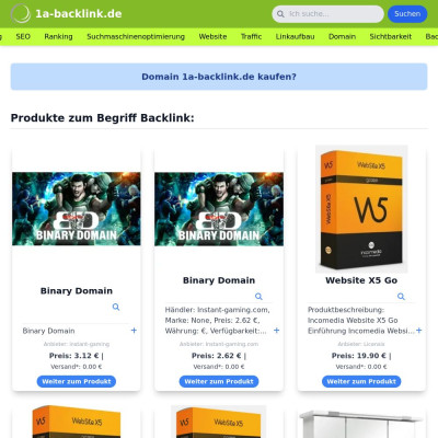 Screenshot 1a-backlink.de