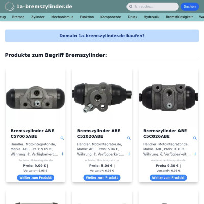 Screenshot 1a-bremszylinder.de