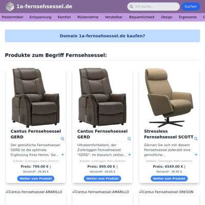 Screenshot 1a-fernsehsessel.de
