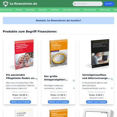 Screenshot 1a-finanzieren.de