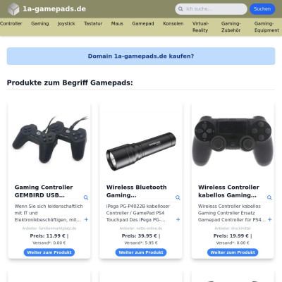 Screenshot 1a-gamepads.de