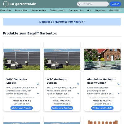 Screenshot 1a-gartentor.de