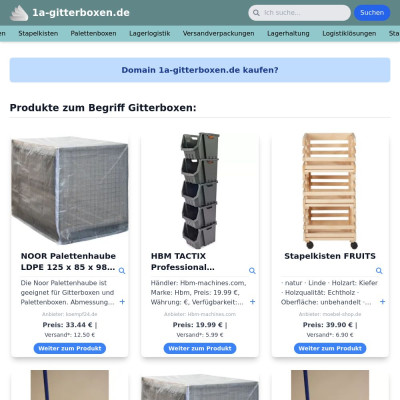 Screenshot 1a-gitterboxen.de