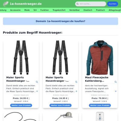 Screenshot 1a-hosentraeger.de