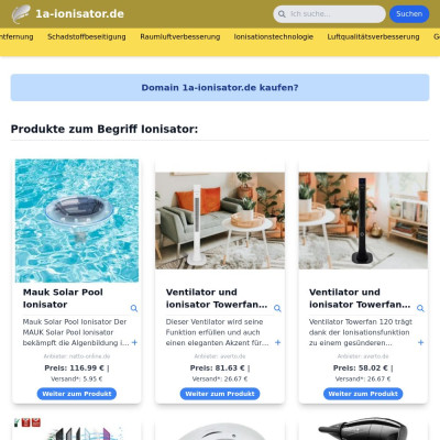 Screenshot 1a-ionisator.de