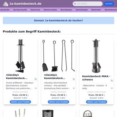 Screenshot 1a-kaminbesteck.de