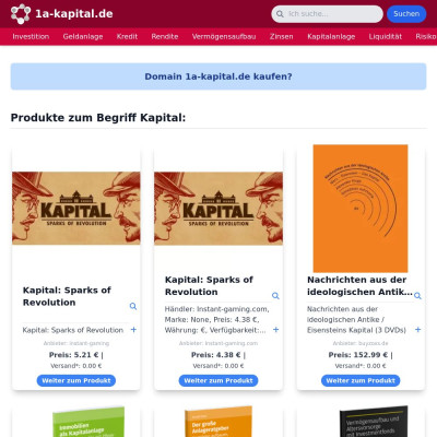 Screenshot 1a-kapital.de