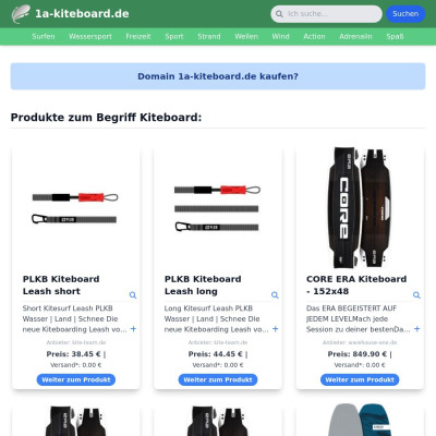 Screenshot 1a-kiteboard.de