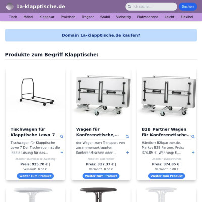 Screenshot 1a-klapptische.de