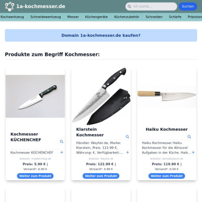 Screenshot 1a-kochmesser.de