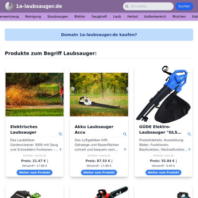 Screenshot 1a-laubsauger.de