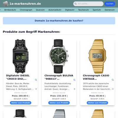 Screenshot 1a-markenuhren.de