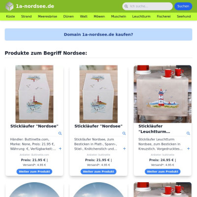 Screenshot 1a-nordsee.de