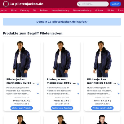 Screenshot 1a-pilotenjacken.de