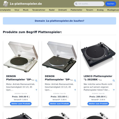 Screenshot 1a-plattenspieler.de