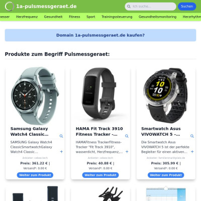 Screenshot 1a-pulsmessgeraet.de