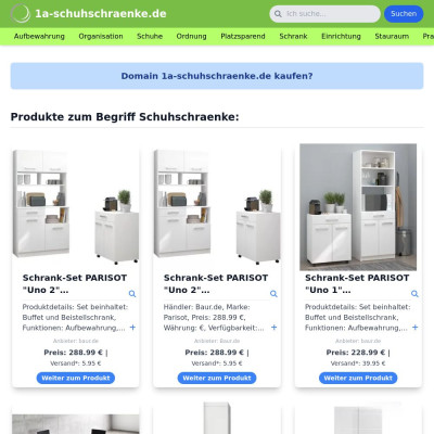 Screenshot 1a-schuhschraenke.de