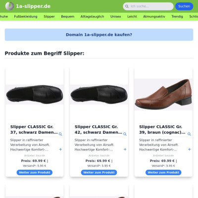 Screenshot 1a-slipper.de