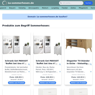 Screenshot 1a-sommerhosen.de