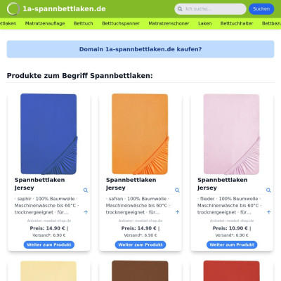 Screenshot 1a-spannbettlaken.de
