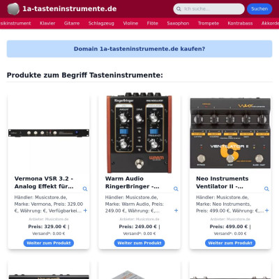 Screenshot 1a-tasteninstrumente.de