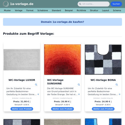 Screenshot 1a-vorlage.de