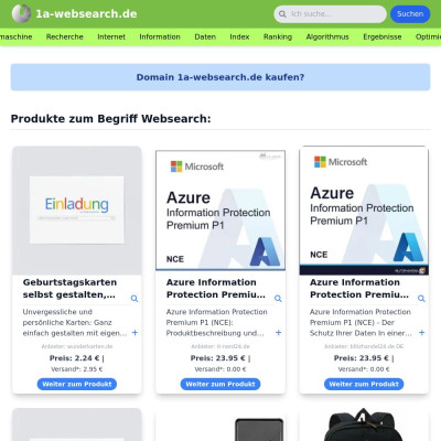 Screenshot 1a-websearch.de