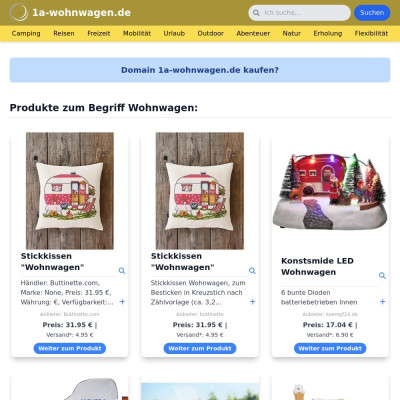 Screenshot 1a-wohnwagen.de