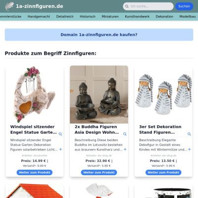 Screenshot 1a-zinnfiguren.de