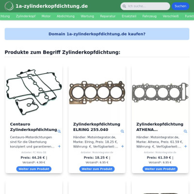 Screenshot 1a-zylinderkopfdichtung.de