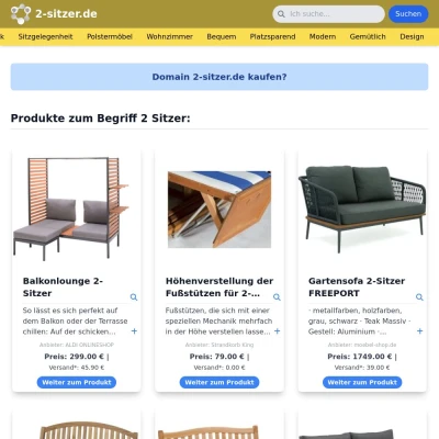 Screenshot 2-sitzer.de