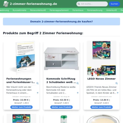 Screenshot 2-zimmer-ferienwohnung.de