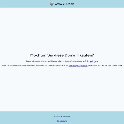 Screenshot 2007.de