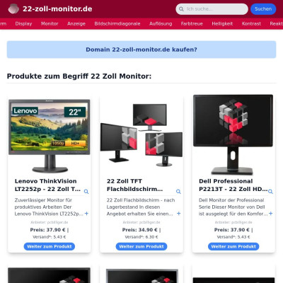 Screenshot 22-zoll-monitor.de