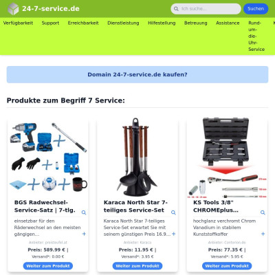 Screenshot 24-7-service.de